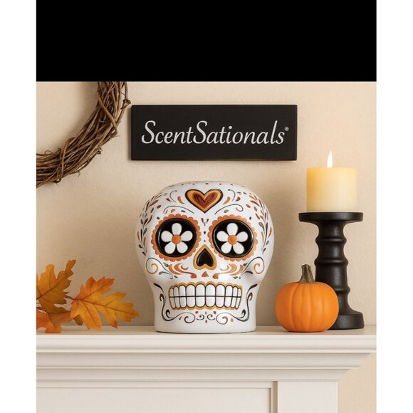 ScentSationals Day 3D The Dead Color Changing Wax Warmer Black & White - Picture 5 of 9